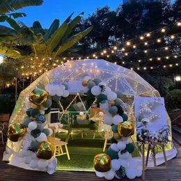 Transparent Dome Starry Sky Restaurant Tent B&B Outdoor Garden Bubble House Thickened PC Tube Free Shipping