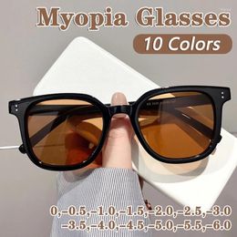 Sunglasses Fashion Myopia Women UV400 Sun Glasses With Grade Shades For Men Protective Eyeglasses -0.5 To -4.0