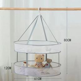 1/2 Layers Clothes Drying Basket Underwear Hanging Clothes Net Pocket Cardigan Drying Tiled Net Rack Socks Drying Bag Single New