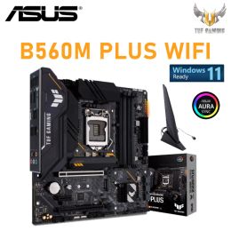 Motherboards Intel B560 Motherboard ASUS TUF GAMING B560M PLUS WIFI Micro ATX Mainboard LGA 1200 DDR4 5000OC 128GB PCI4.0 M.2 SAST III New