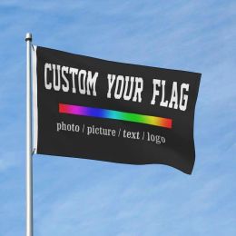 Custom Double Sided Flag 3x5 FT Personalised Outdoor Banners Design Print Your Own Photo/Logo/Text Customised Indoor Outdoor