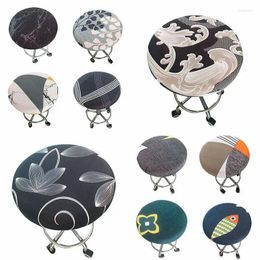Chair Covers Round Stool Seat Cover Reuseable Bench Office Meeting Room Home Supplies