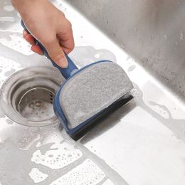 Bathroom Mirror Cleaner Silicone Blade Holder Glass Wiper Hook Car Glass Shower Squeegee Windshield Wiper Scraper Home Cleaning