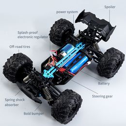 16103 2.4G 50KM 1/16 Remote Control High Speed Drift CarOff Road 4WD with LED Headlight Rock Crawler Monster Truck Toys for Adul