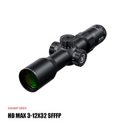 SWAMPDEER HD MAX 3-12X32SF FFP Riflescope Luneta Parallax Adj Turret Lock Reset Compact Sights Hunting Shooting Sight For AR 15