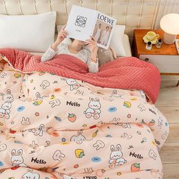 Korean Lint Bean Wool Quilt Thickening Warm Velvet Single Double Student Dormitory Quilt Core Spring and Autumn Quilt