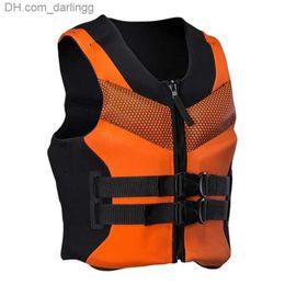 Life Vest Buoy Neoprene rubber life jackets for adult water sports life jackets life vests swimming rowing skiingQ240412
