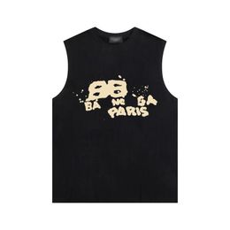 Mens T-shirts Printed womens T-shirt Top Quality Cotton Tees Short Sleeve Luxury Hip Hop Designer Streetwear paris BB Men's fitness vest T-Shirts