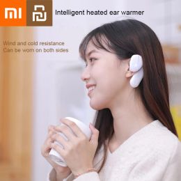 Irrigators Xiaomi Youpin Intelligent Heated Ear Warmer Earmuffs Winter Ear Warmer for Skiing Hiking Running Foldable Selfheating Earmuff