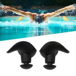 1 Pair Soft Swimming Ear Plugs Silicone Waterproof Dust-Proof Earplugs Diving Water Sports Swim Anti-noise Swimming Accessories