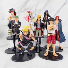 Comics Heroes One Piece Nami Uta Figures Anime Luffy Shanks Roronoa Zoro Nico Robin Action Figurines Pvc Model Dolls Toys For Children Gift 240413