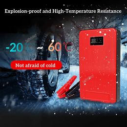 22000mAh Battery Car Jump Starter Portable Power Bank Multifunctional Emergency Lights LED Screen Display