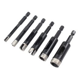 Hexagonal Shank Brazed Dry Ceramic Tile Drill Bit 6-16mm Porcelain Tiles Crowns Drill Marble Diamond Drill Bit