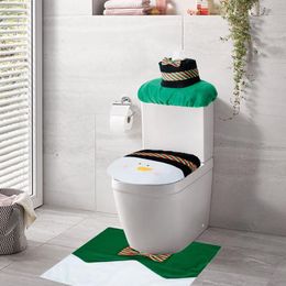 Snowman Toilet Seat Cover 3pcs Christmas Decorations with Tissue Box & Tank Cover Home Decor Bathroom Supplies for Toilet Lid