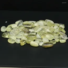Decorative Figurines 12-18mm 100g Natural Citrine Crystal Quartz Gravel Specimen Healing Stone Reiki For Aquarium Home Decor Handmade Diy