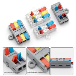Quick Terminal Block Wire Connector Fast Connector Compact Splice Electrical Connectors Push-in Terminal Blocks Electrical