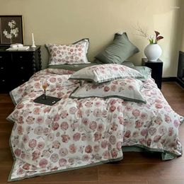 Bedding Sets 1000TC Egyptian Cotton Set Rose Flowers 200x230cm 220x240cm Duvet Cover Bed Sheet Fitted Pillowcases