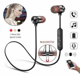M5 Bluetooth Earphone Sports Neckband Magnetic Wireless Headset Stereo Earbuds Music Metal Headphones with Mic for Moblie Phones2984115