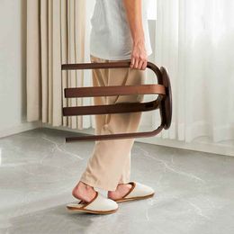Modern Furniture Rattan Woven Round Stools Creative Dining Bench Minimalist Dressing Stool Mobile Seat Footstool Office Stool