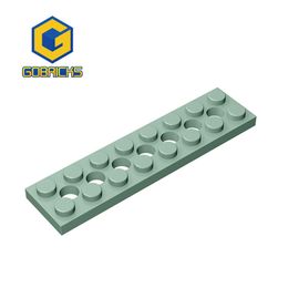 Gobricks MOC Brick Particles 3738 High-tech Plate 2 x 8 With 7 Holes Building Blocks Kids DIY Educational Spare Parts Toys