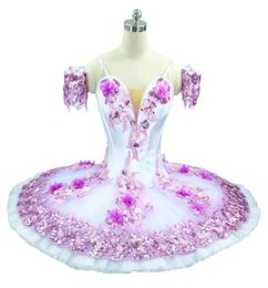 Classical Ballet Dance Costume Purple Professional Tutu lilac Platter Competition Pancake tutu Flower Fairy Classical Ballet Costu9081294