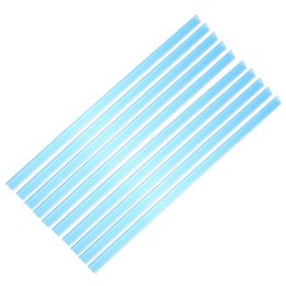 Stationery Clips Supplies 10pcs Transparent Small Rod 10 Blue Folders Book Slide Binder