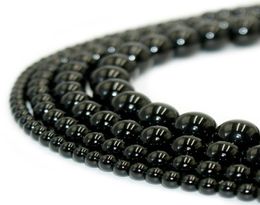 100 Natural Stone Black Obsidian Beads Round Gemstone Loose Beads for DIY Bracelet Jewelry Making 1 Strand 15 Inches 410 mm23294501182836