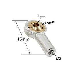 10Pack Metal M2 Ball Head Holder Tie Rod End Ball Joint Linkage Ball Head For Remote Control Car Boat Model Spare Parts