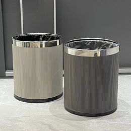 Double-layer Garbage Bins High Grade Household Living Room Uncovered Kitchen Bathroom Toilet Hotel Cleaning Tools Waste Bucket