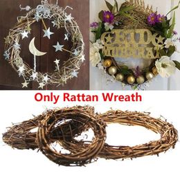 Decorative Flowers Ramadan Decoration Eid Murbark Wedding Wreaths Garland Material Rattan Wreath DIY Party Supplies 8-30CM