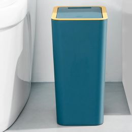 Modern Toilet Trash Can - Odor-blocking Hide Garbage Bag Rectangular Trash Bathroom Kitchen