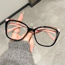 Sunglasses Frames Retro Cat Eye Glasse Fashion Eyewear Glasses Women Designer Tr90 Ultralight Eyeglasses Frame For Ladies