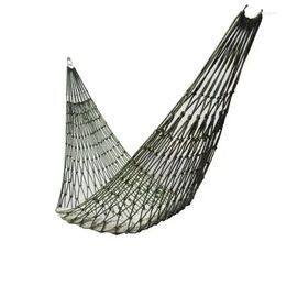 Camp Furniture Green Portable Outdoor Sport Hammock Cam Mesh Net For Garden Beach Yard Travel Swing Hanging Bed Drop Delivery Sports O Otkyo