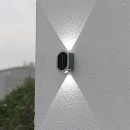 Wall Lamp Solar LED Outdoor Night Light Waterproof Sunlight Sensory Switch Easy Installation Adjustable For Courtyard Park