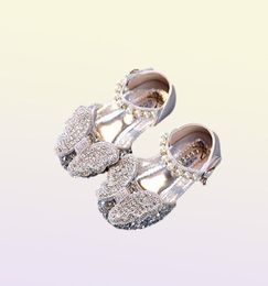 Flat Shoes Girls Fashion For Kids 2021 Autumn Glitter Rhinestone Butterfly Princess Flats Toddler Dress Party Dance Brand Baby7020727