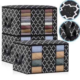 Visible Quilt Organizer Clothes Comforter Storage Bag Large Capacity Quilt Blanket Sort Bag Dustproof Clothes Closet Organizer