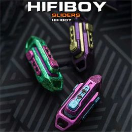 WUW8 Decompression Toy WANWU EDC HIFIBOY Crystal Ice WANWU Titanium Magnetic Double Push Slider WANWU Fingertip Gyro Metal Toys Stress Reliever 240412