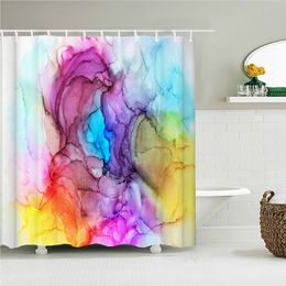 Waterproof Polyester fabric 3D Bath curtain Geometric figure for Bathroom curtain Shower curtain Long 180*200cm