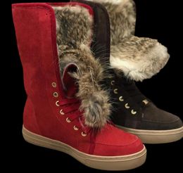 Women ankle boots Designer Cowboy Boots Luxury Suede platform heels shoes chestnut black grey blue pink designer snow boots NO2988018