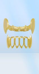 hip hop smooth Halloween dentures grillz real gold plated rappers dental grills cool jewelry golden silver rose gold black6397485