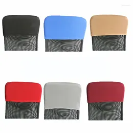 Chair Covers Solid Colour Back Protection Dustproof Backrest Slipcover Elastic Office Cover