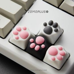 Accessories ZOMO PLUS ABS& SILICONE SOFT AND CUTE KITTY PAW ARTISAN KEYCAP MECHANICAL KEYBOARD KEYCAP KAWAII CAT PAW KEYCAP