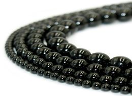 100 Natural Stone Black Obsidian Beads Round Gemstone Loose Beads for DIY Bracelet Jewelry Making 1 Strand 15 Inches 410 mm23294507545418