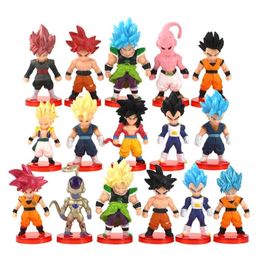 16pcslot Red Base Figures Anime PVC Action Figure Collectible Model Toy Cartoon Brinquedos X05038277597