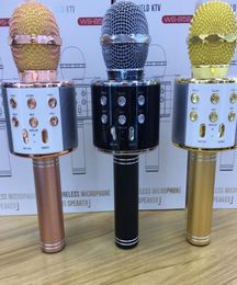 Q7 Handheld Microphone Bluetooth Wireless KTV With Speaker Mic Microfono Handheld For Smartphone Portable Karaoke Player2279260