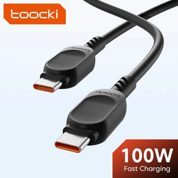 Toocki 2Pack USB C to USB C Cable 100W PD 3.0 Fast Charging 4.0 Type C to Type C 60W Cable for iPhone 15 Macbook Samsung Xiaomi