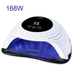 Nail lamp 168W High Power Gel Lamp 54 leds UV Lamp Fast Curing Nail Dryer With Big Room and Timer Smart Sensor Nail Tools8546341