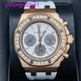 Lastest AP Wrist Watch Royal Oak Offshore Series 26231OR Rose Gold Womens Fashion Leisure Business Sports Machinery Watch