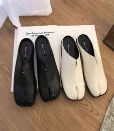 Bailamos Women Split Toe Slippers Tabi Ninja Slip Flats Round Toe Shallow Lazy Slip On Boat Slingback Mules Shoes Soft Loafers G221221243