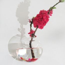 Durable And Sturdy Transparent Wall Mounted Fish Tank Hydroponic Vase The Glass Vase Terrarium Ball Flower Pot Glass Bottles